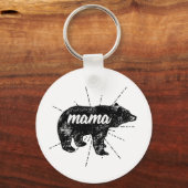 Mama Beer Birthday Moederdag gift Sleutelhanger (Voorkant)