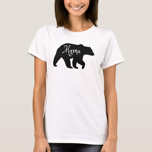 Mama Beer Black en White T-shirt (Voorkant)