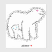 Mama Beer Bloemen Sterren Lijn Sticker (Vel)