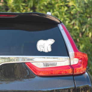 Mama Beer Bloemen Sterren Lijn Sticker