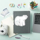 Mama Beer Bloemen Sterren Lijn Sticker (iPad Cover)