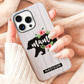 Mama Beer Bloemmotief Rustiek Hout Case-Mate iPhone Case