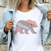 Mama Beer Boho Floral Moederdag Illustratie T-shirt