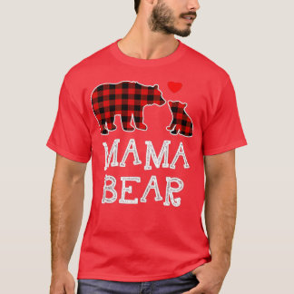 Mama Beer Buffalo Pset-kerstfamilie Pajama - T-shirt