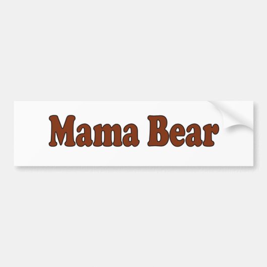 Mama Beer Bumpersticker (Voorkant)