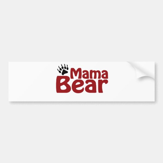 Mama Beer Claw Bumpersticker (Voorkant)