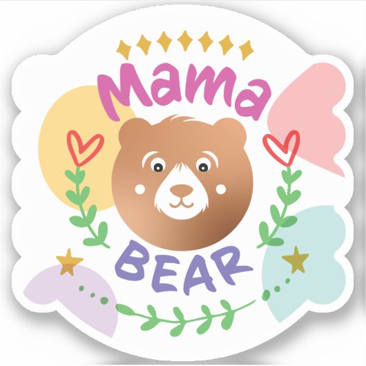 Mama Beer Cozy #4 Sticker (Voorkant)