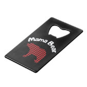 Mama Beer Creditkaart Flessenopener (Voorkant Gekanteld)