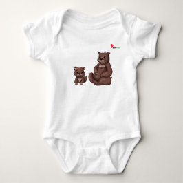 Mama Beer & Cub Baby Bodysuit