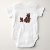 Mama Beer & Cub Baby Bodysuit (Achterkant)