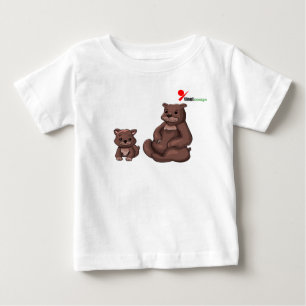 Mama Beer & Cub Baby T-shirt