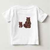 Mama Beer & Cub Baby T-shirt (Achterkant)