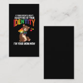 Mama Beer Cuddle Relatie Rainbow Color Visitekaartje (Voorkant / Achterkant)