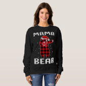 Mama Beer Dabbing Kerstmis pyjama met Santa Hat Trui (Voorkant volledig)