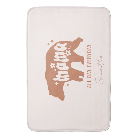 Mama Beer - de hele dag door Badmat (Voorkant Verticaal)