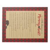 Mama Beer die weet mama beste Baby spel - 40 Pack Notitieblok (Voorkant)