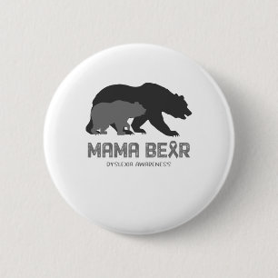 Mama Beer Dyslexie Bewustheid Ronde Button 5,7 Cm