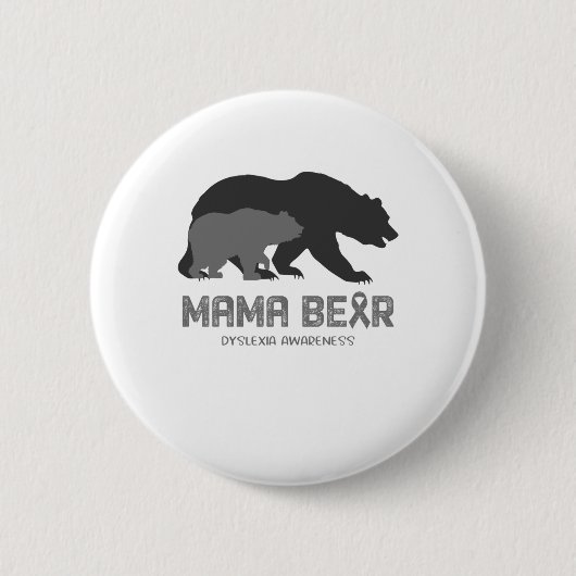 Mama Beer Dyslexie Ronde Button 5,7 Cm (Voorkant)