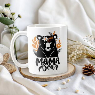 Mama Beer Elegant Flowers Mom Koffiemok