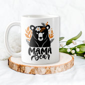 Mama Beer Elegant Flowers Mom Koffiemok