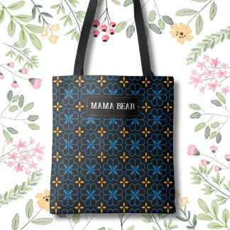 Mama Beer Elegant Patroon Canvas tas