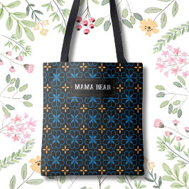 Mama Beer Elegant Patroon Canvas tas