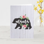 Mama Beer Elegant Rustic Floral Flowers mama Kaart (Gele Bloem)