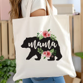 Mama Beer Elegant Rustic Floral Flowers mama Tote Bag