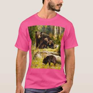 Mama Beer en Babies Black Beer Family 1 T-shirt