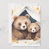 Mama Beer en Cub Baby shower Kaart (Voorkant)