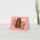 Mama Beer en Flowers Cute Moederdag Kaart (Voorkant)