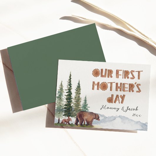 Mama Beer en haar Moederdag Kaart