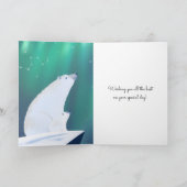 Mama Beer en haar welp kijken naar sterren Kaart (Binnen)