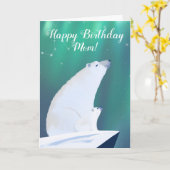 Mama Beer en haar welp kijken naar sterren Kaart (Gele Bloem)