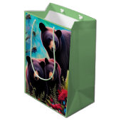 Mama Beer en welpen Medium Cadeauzakje (Achterkant Gekanteld)