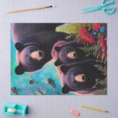 Mama Beer en welpen Tissuepapier (Craft)