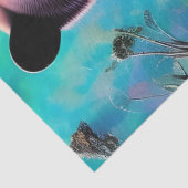 Mama Beer en welpen Tissuepapier (Detail)