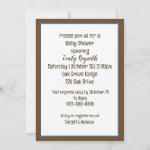 Mama Beer en Welpje Baby Shower Kaart (Achterkant)