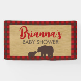 Mama Beer Flanel Baby shower Banner