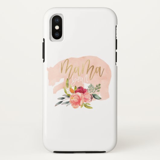 Mama beer florale waterverf Case-Mate iPhone case (Achterkant)