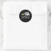 Mama Beer Gay Lesbisch Trans Bi Pride Momma Moeder Ronde Sticker (Tas)