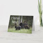 Mama Beer Gelukkige Moederdag kaart (Voorkant)