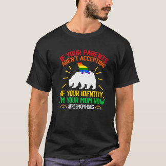 Mama Beer Gratis Moeder Knuffels LGBT LGBTQ Regenb T-shirt