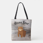 Mama Beer - Grote familie mam Gift Tote Bag (Achterkant)