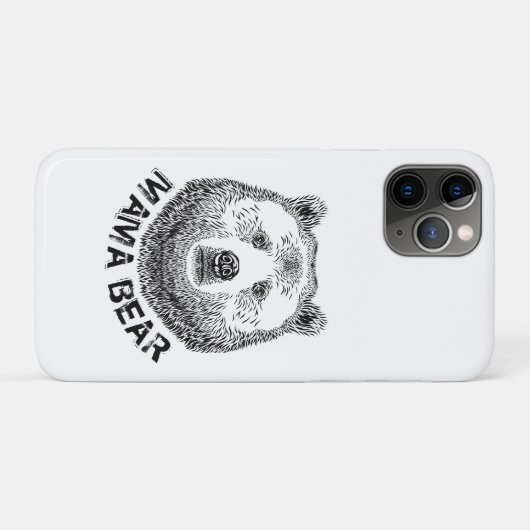 Mama Beer, hand-tekening illustratie Case-Mate iPhone Case (Achterkant (horizontaal))