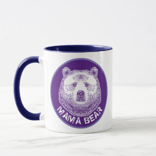 Mama Beer, hand-tekening illustratie Mok