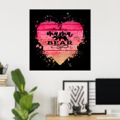 Mama Beer Heart Poster (Thuiskantoor)