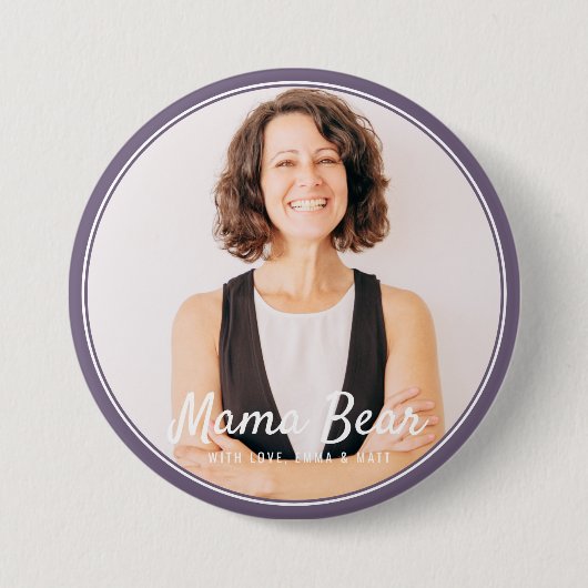 Mama Beer heeft een eenvoudige foto gemaakt Ronde Button 7,6 Cm (Voorkant)