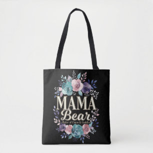Mama Beer Heerser van Chaos en Knuffels Bloemenges Tote Bag