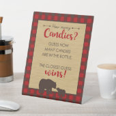 Mama Beer Hoeveel Snoepjes partij spel Reclamebord Met Voetstuk (Insitu)